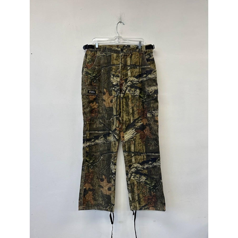 Scent Shield Pants Mens Large Green‎ Camo Cargo Adjustable Waist Hunting Outdoor
